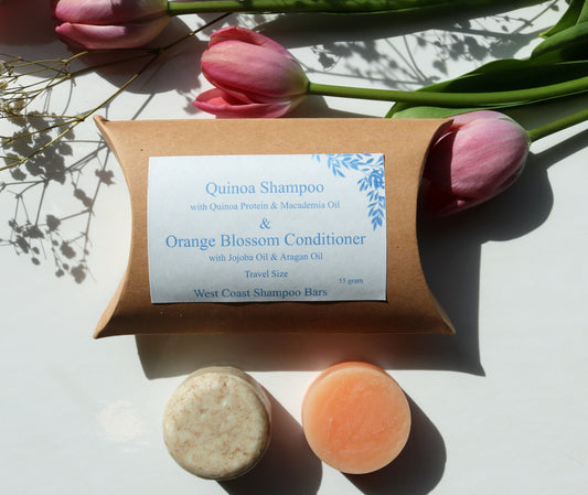 Travel Kit, Quinoa Shampoo & Orange Blossom Conditioner image 0