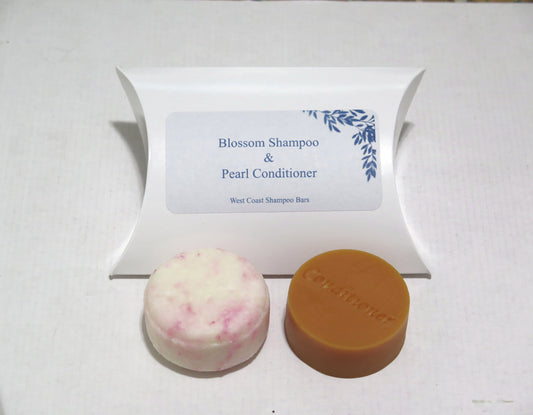 Duo Gift Package Blossom Shampoo and Pearl Conditioner Bar image 0
