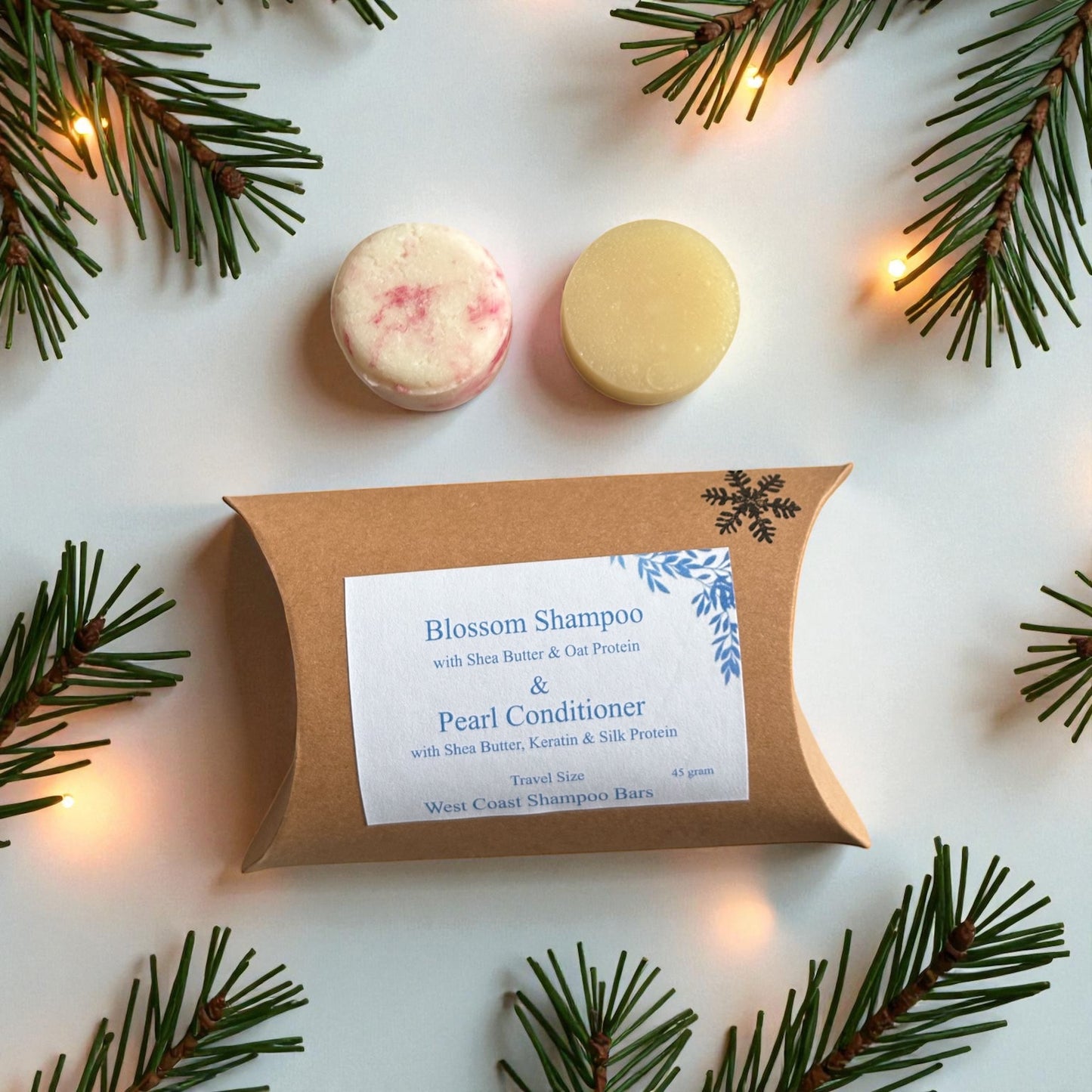 Blossom Shampoo and Pearl Conditioner travel size gift package