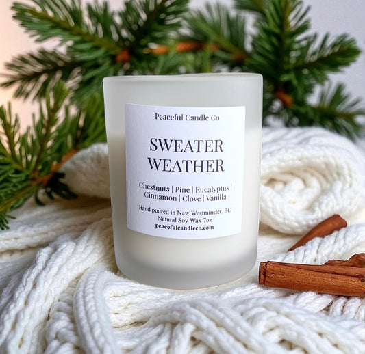 Peaceful Candle Co. Sweater Weather candle