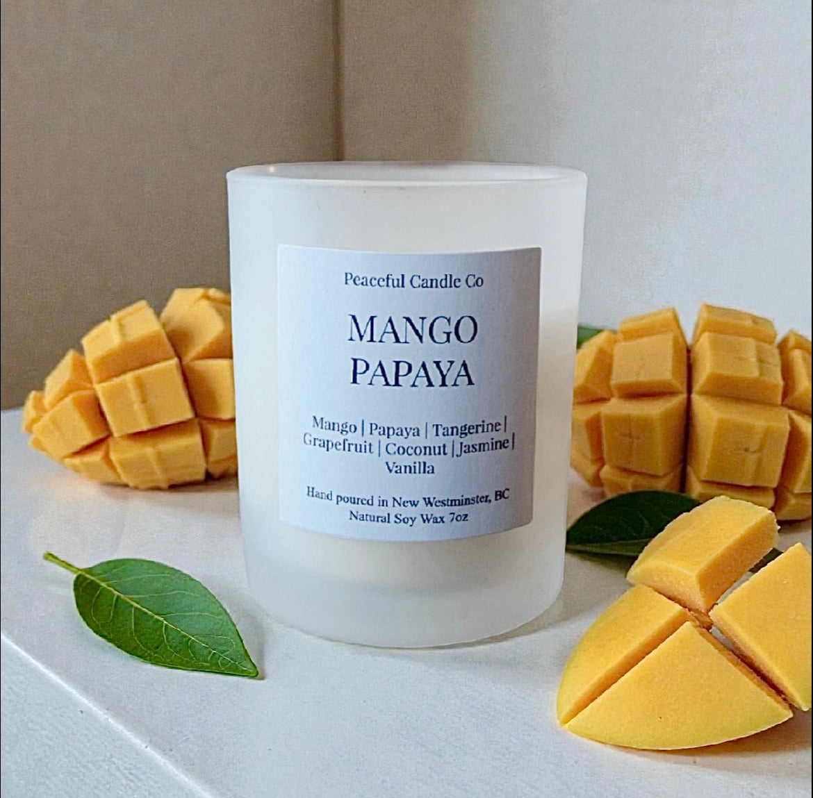Mango Papaya scented candle