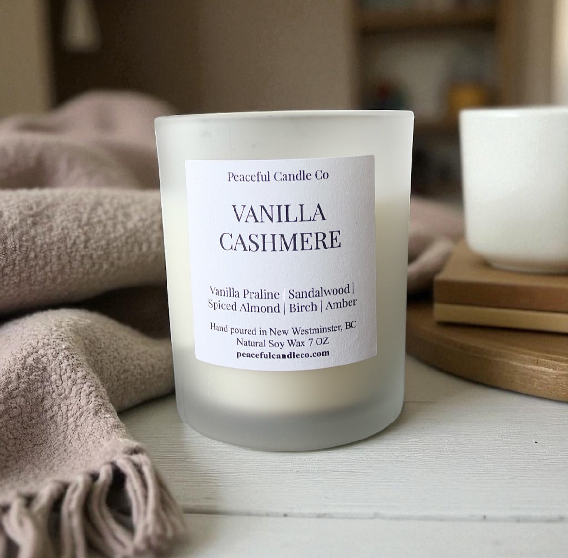 Vanilla Cashmere scented soy candle