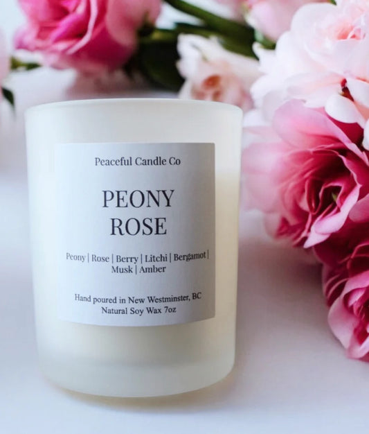 Peony Rose Candle image 0
